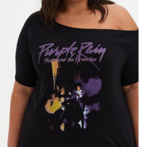 TORRID OFF-SHOULDER TEE WITH SIDE TIE - NWT - SIZE 6 OR 30W - Picture 4 of 6